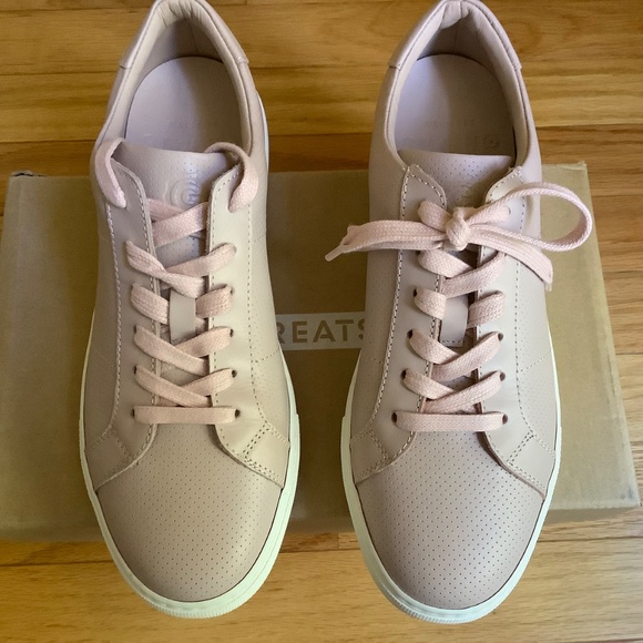 GREATS The Royale Perforated Leather Sneaker Blush SZ 9.5 - Picture 3 of 16